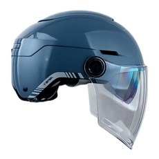 프로라이더스 예마370 반모 오토바이 가벼운 스쿠터 하이바 하프페이스 여름 헬멧, 그레이