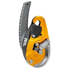 PETZL I’D EVAC 黃色防恐慌自動制停下降器，適用於錨點下放，安全可靠, 1個, 黃色