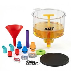 오리온 모터 테크 노 스필 냉각수 깔때기 키트 어댑터 및 캡이 포함된 17피스 블리더 간편한 리필을 위한 라디에이터 세트 GM 포드 범용 차량액체 없음과 호환 가능, 1