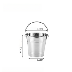 JWJJ 韓式不鏽鋼冰桶 12cm, 1個, 800ml