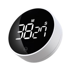 MIIIW 米物 靜享旋轉計時器 LED數字顯示 磁吸設計, 白色, 1個