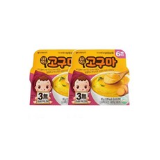 아이배냇 베베 떠먹는 고구마 세트 (6개월부터) 고구마 90g 3개 기저귀가방 여행, 고구마맛, 1세트