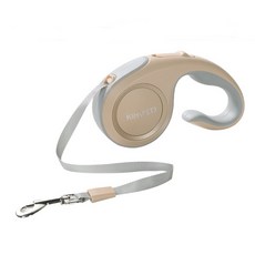 KIMPETS 寵物伸縮牽繩 防暴衝狗狗牽繩, 1個, 香檳金,自動伸縮牽引繩S號-3M