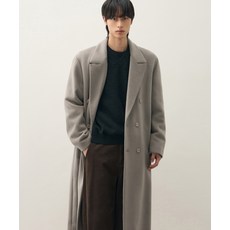 브랜드정품 드로우핏 DRAW FIT 프리미어 퓨어 캐시미어 로브 더블 코트 BEIGEISH GREY 280591