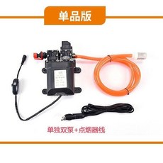 下殺價 洗車神器 家用高壓智能洗車機 車載12V水泵 便攜式兩用雙泵 清洗水槍, 單獨雙泵+進水管+過濾網+點煙器線