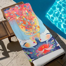 타월 비치 퀵 드라이 소프트 풀 여행용 선물 체육관 샤워 캠핑 스포츠, 1개, 2. z2