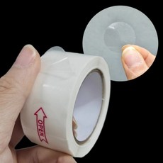 [1+1] 실속 고급 투명 원형 청첩장 봉투 포장 마감 실링 롤 스티커 25mm 생활 감성 선물 추천