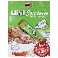 고양이간식 더캣츠 미니 베로베로 1팩 20p 닭고기 고양이츄르 미니베로베로, 상세설명 참조, 상세설명 참조