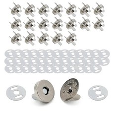 14mm 자석단추 발자석 가방자석 힘있는 강력한 핀 조립, 20개, 가방자석단추-14mm니켈