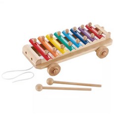 日本Ed. Inter 知育積木手拉車/木琴手拉車 週歲禮物 送禮 彌月禮物 (代理商公司貨), 1個, 木琴手拉車