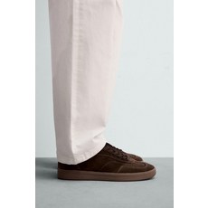 ZARA 레더 스니커즈 - 브라운 495669860