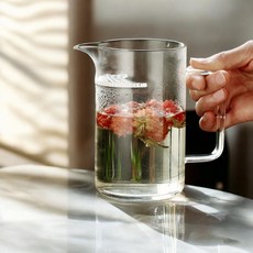 (GTS71352)[로하티] 크리스탈문 내열유리 거름망 숙우(400ml) (투명)