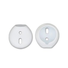 Airpods 1/2代適用防塵耳塞套 多色可選 無線藍芽耳機防滑耳帽, 純白色, 1個