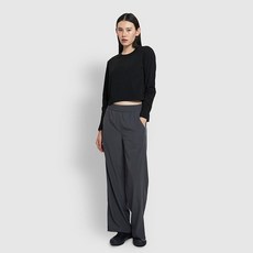 JAJU 여 액티브 루즈핏 크롭 긴팔 티셔츠 J115401018099 792166