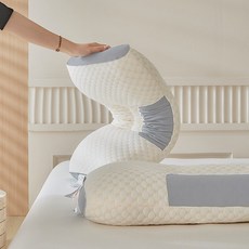 목 부담 완화 고밀도 메모리폼 성인용 수면 베개, 그레이, 1개