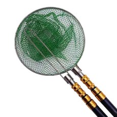 AVENIX 초경량 고정식 낚시망 세트 싱글 더블 폴 신축성, 블랙