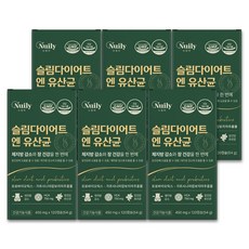 뉴일리 슬림 다이어트 엔 유산균 체지방 감소 장 건강 듀얼 케어 가르시니아 캄보지아 프로바이오틱스, 6개, 120정