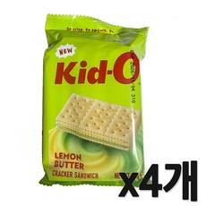 키도 크래커 버터향 앤 레몬향 샌드위치, 4개, 90g