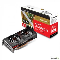 SAPPHIRE 라데온 RX 7600 PULSE OC D6 8GB, SAPIRE 라데온 RX 7600 PULSE OC D6
