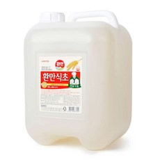 롯데 환만식초 말통 겉보리 발효 식초 대용량 15리터, 15L, 1