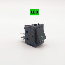 1pcs 로커 스위치 KCD4 4 핀 2 ON-OFF 미니 라이트 고양이 눈 220V LED 버튼 AC30A250V 드롭, 04 green, 1개