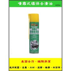 元山五金 附發票 去漬油 恐龍噴霧式環保去漬油420ml．表面/縫隙清潔, 1個