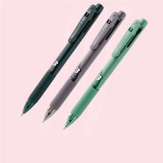 3색 0.38 1자루 귀여운볼펜 잉크볼펜 강템, 1개