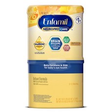 Enfamil NeuroPro Care Infant Formula with Iron 미국 엔파밀 뉴로프로 케어 만1세이하 영아 분유 아연첨가 1.17kg, 2입, 587g