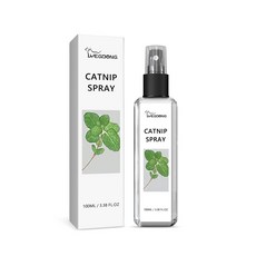 Catnip Spray 고양이의 불안 감정 완화 및 반려동물 활력 증진을 위한 건강 관리 스프레이, 1개, 간식으로 주다, 100ml