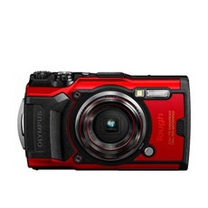 OLYMPUS 디지털 카메라 Tough TG-6 레드 1200만 화소 CMOS F2.0 15m 방수 100kgf 내하중 GPS 내장 Wi-Fi TG-6RED, 1개