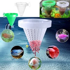 어항 피딩컵 물고기먹이주기, 화이트, 1개