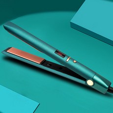 陶瓷燙髮器 直卷兩用 迷你陶瓷夾板, 綠色直板 美規110v
