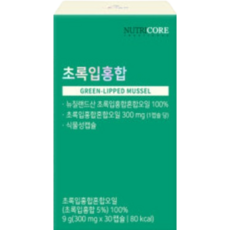 뉴트리코어 초록입홍합 300mg x 30캡슐 1개월분, 1박스, 30정