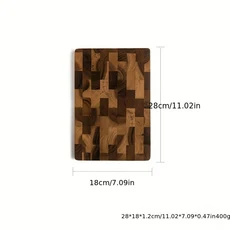 카멜리아 나무 도마 대형 잎 디자인 고강도 고기 치즈 채소 및 빵용, 01 28x18cm