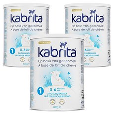 카브리타 프리미엄+ 산양 분유 1단계, 3개, 800g