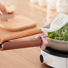 일상발견 주격홀더 주걱스탠드 귀여운리본모양주걱받침대 신혼부부주방귀여운선물 자취방주방공간활용정리함, 아이보리