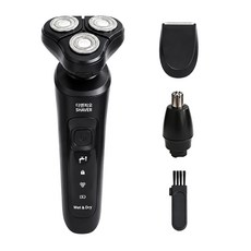 디엔피오 남자 전기 면도기 생활방수 (건습 겸용) 플로팅 헤드 무상AS, 블랙, 9D-SHAVER