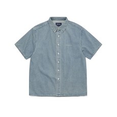 THISISNEVERTHAT Washed Denim S/S Shirt Washed Blue