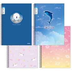 아이비스 초등 슬림 독서록 좁은칸 28매 스프링 독서기록장 독서노트, 여_랜덤1개