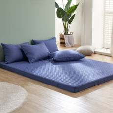 에르미아 릴트 부드러운 향균마이크로 누빔 라텍스 커버(SS/Q/K) 6color, 네이비