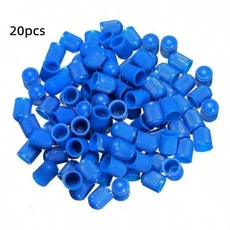 새로운 20PCS 타이어 밸브 먼지 캡 자동차 자전거 오토바이 플라스틱 밸브 캡, 07 20PCS Blue