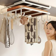 무타공 2단 도마거치대, 1개, 화이트