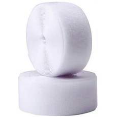 엔더 튼튼한 대형 벨크로 찍찍이 테이프 암수 5cm x 1m 화이트, 1세트