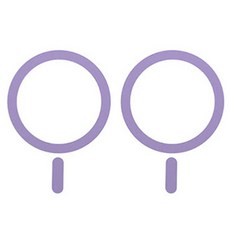 로랜텍 갤럭시 아이폰 메탈 멕세이프 플레이트 링, 퍼플, 2개