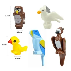 MOC 동물 빌딩 작은 입자 장면 호랑이 양 오리 말 고래 모델 Educationa 조립 DIY 벽돌 장난감, 10 DJ52