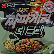 농심 짜파게티 더블랙 짜장 라면 116g 12입 1세트, 1박스