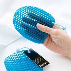 데이메이트 미니퓨어스크럽 휴대용 샤워장갑 샤워볼, 1개, 1개입, 블루
