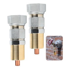 야외 수도꼭지의 동결 방지 - 튼튼한 정원 수도꼭지 밸브 잔디 마당 및 농장 수도꼭지용 빠른 설치 물 절약 장치(1개) 105325, 1