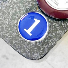 해피콩 에폭시 번호판 사물함번호스티커, 파랑(1~50)