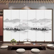 접이식 우드병풍 대나무 제사 잔치 공간분리 폴딩형, 1개